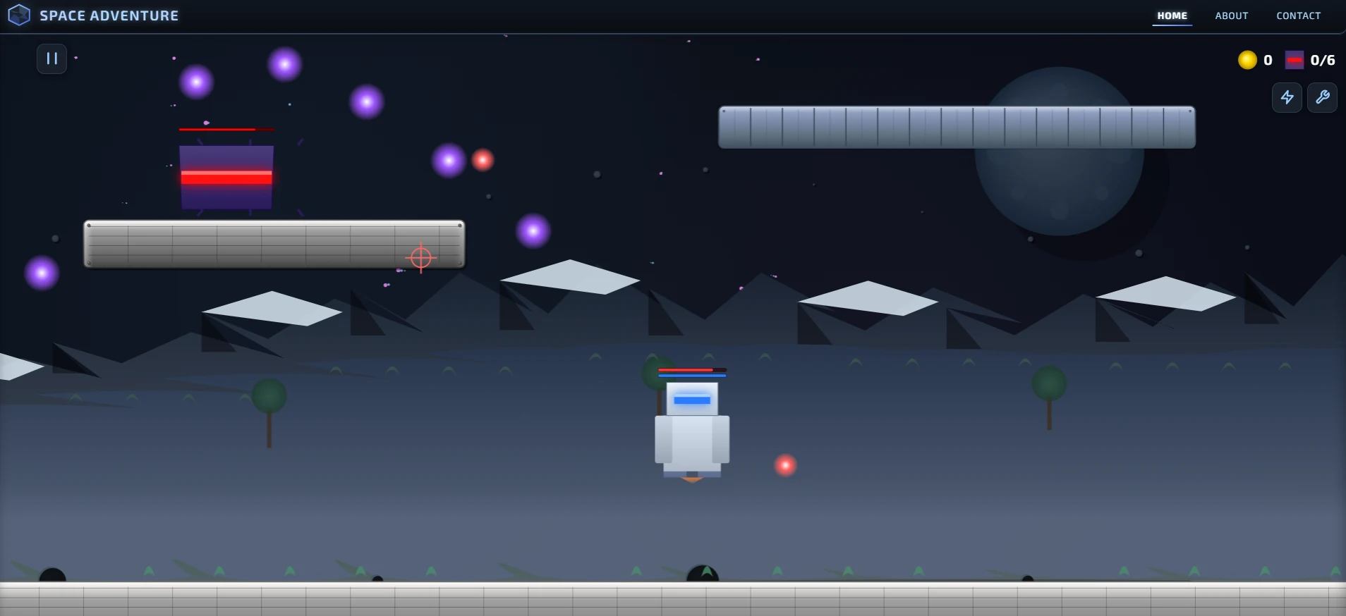 Space Adventure Game Features